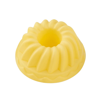 KPL. 5 FOREMEK SILIKONOWYCH W KSZTAŁCIE BABKI 7X3,5 CM ŻÓŁTYCH