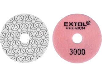 EXTOL PREMIUM kotouč diamantový leštící na obklady, O100mm, P3000, suchý zip