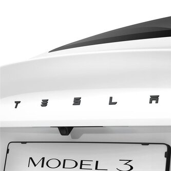 Spigen Tesla Rear Emblem Logo Full Cover, black - Tesla Model 3 2024