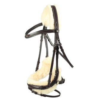 Horze Anatomická uzdečka Romeo Tmavě hnědá Pony