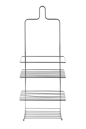 CARL SILVER Półka łazienkowa3 półki, 2 wieszaki 18,5x10x47,5cm