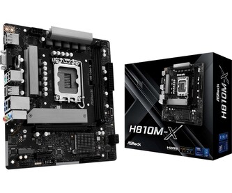 ASRock MB Sc LGA1851 H810M-X, Intel H810, 2xDDR5, 1xDP, 1xHDMI, 1xVGA, mATX