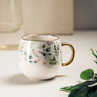 Hrnek | TORES | se zlatým uchem | 0,5 l | 728464