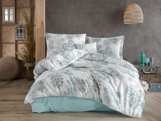 Francouzské povlečení Satén 240x200, 70x90cm Rosalina mint