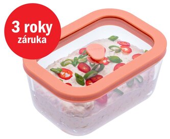 STATUS Viva vákuová dóza sklenená 0,5l 131100, lososová