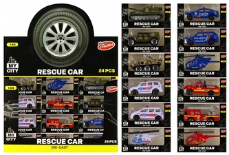 Auto ratunkowe metalowe 11x5x4 Moje miasto, Mega Creative