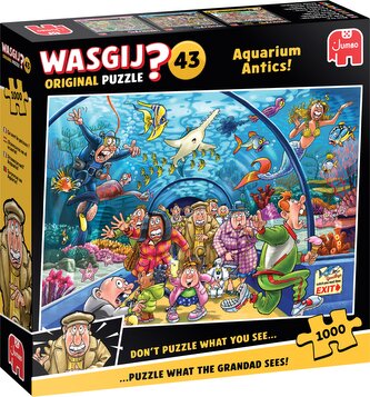 JUMBO Puzzle WASGIJ 43: Hrátky v akváriu 1000 dílků