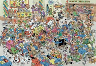 JUMBO Puzzle JvH Člověče, nezlob se bitva 2000 dílků