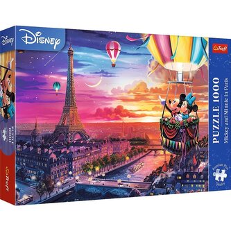 Puzzle 1000 Mickey i Minnie w Paryżu TREFL