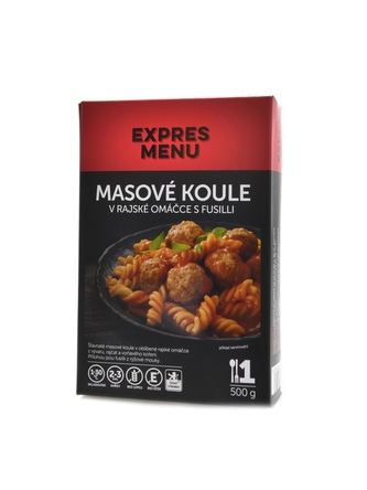 Expres menu - KM Masové koule v rajské omáčce s fusilli 500g