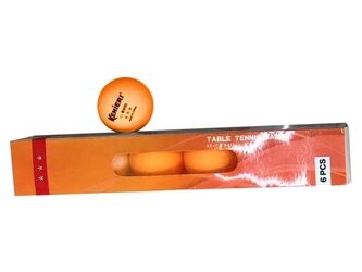 Piłki do ping ponga pomarańczowe 6szt