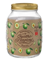 sklen.zavař.3000ml QUATTRO ST. d16,0x21.82cm, víčko kov. 110mm