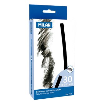 MILAN (Spain) Uhly přírodní MILAN kulaté průměr 9-11 mm 30 kusů