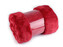 Deka bubble fleece 150x200 cm - 1 ks - 7 červená
