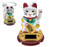 Kočka štěstí Maneki-neko 9 cm - solární talisman pro hojnost a úsměv