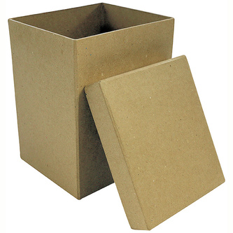 Pudełko prostokoątne 14 x 12 x 17 cm kartonowe. BT044 C, Decopatch