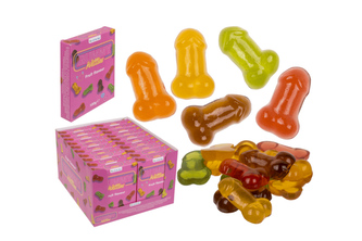Gumové bonbony ve tvaru penisu - ovocné želé Willy gummy, 100 g