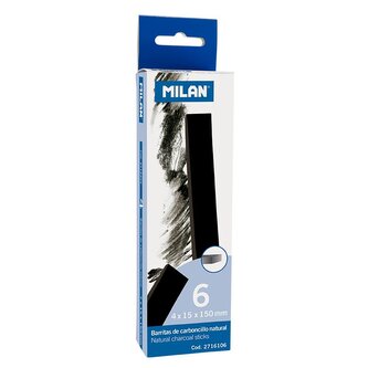 MILAN (Spain) Uhly přírodní MILAN ploché 4 mm 6kusů