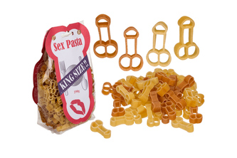 Sprosté barevné pšeničné těstoviny ve tvaru penisu 250 g