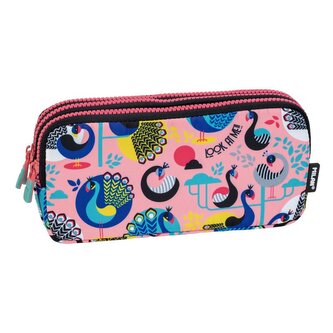 MILAN (Spain) Penál etue 3-zipový MILAN PEACOCK