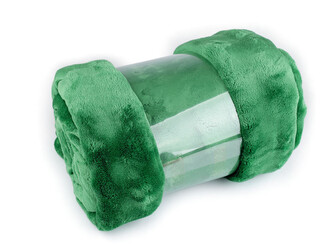 Deka bubble fleece 150x200 cm - 1 ks - 9 zelená