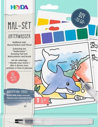 10 omalovánek - maluj vodou vodní svět