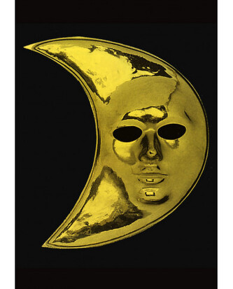 Carnival Toys Zlatá škraboška měsíc