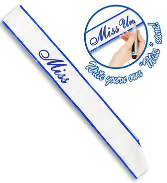 Widmann Bílá šerpa s nápisem Miss