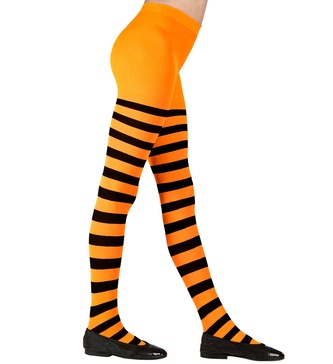 Widmann Punčocháče halloweenské dětské oranžové vel.7-10 let