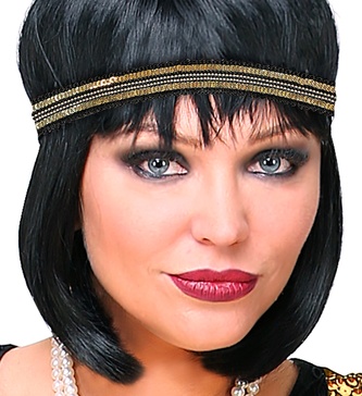 Widmann Čelenka Retro charleston zlato - černá