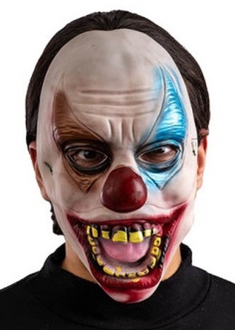 Carnival Toys Gumová maska hororového klauna