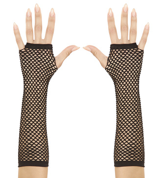 Widmann Rukavičky bez prstů černé síťované