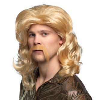 Boland Paruka pánská blond s knírem