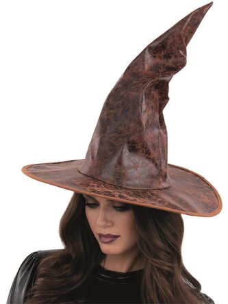 Smiffys Klobouk čaroděj vzhled staré kůže