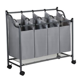 Koš na prádlo GERARD 4X35 L šedý