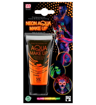 Widmann Neonový oranžový aqua make-up