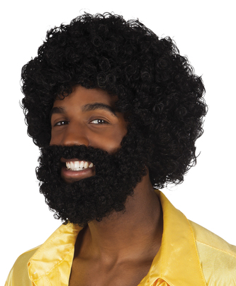 Boland Paruka afro s vousy černá