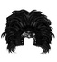 Widmann Čelenka z peří Rio černá