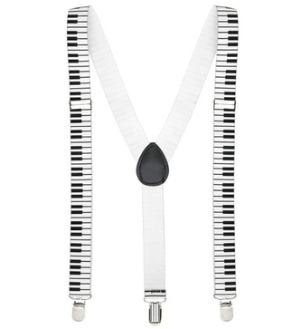 Widmann Šle - kšandy klávesy černobílé