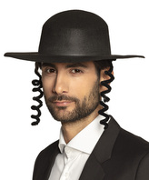 Boland Klobouk rabín s vlasy