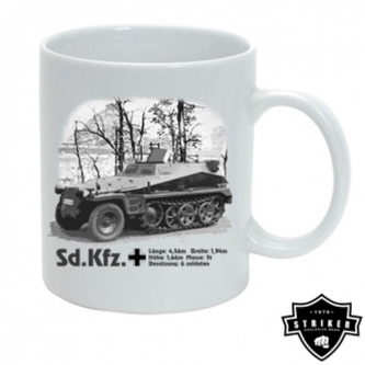 Hrnek Sd.Kfz - bílý-černý