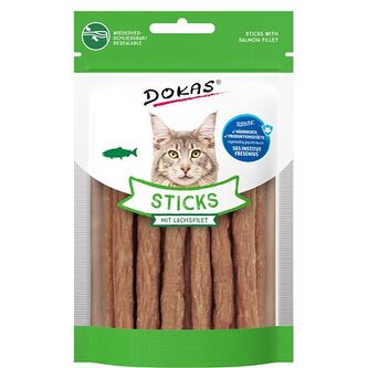 Dokas Tyčinky s lososem pro kočky 30 g Dokas Tyčinky s lososem pro kočky 30 g