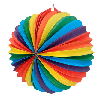 Boland Papírový lampion rainbow 25 cm