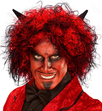 Widmann Čertovská paruka s rohy