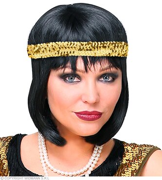 Widmann Charlestonová flitrová čelenka zlatá
