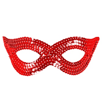 Widmann Škraboška červená flitrová