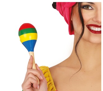 Fiestas Guirca Dřevěná rumba koule 20 cm