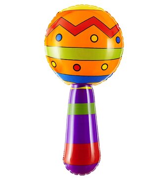 Widmann Maracas nafukovací barevné 20 cm