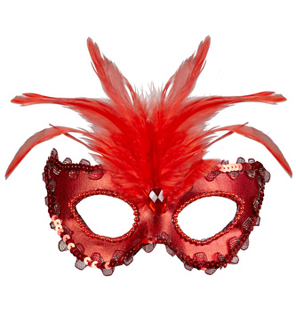 Widmann Škraboška s peřím červená