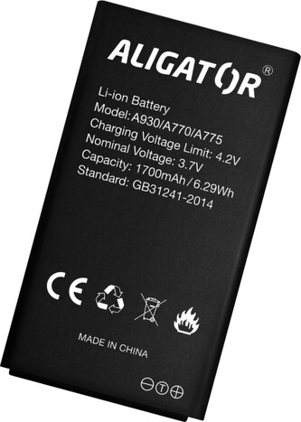 Baterie ALIGATOR A930/A770/A775, Li-Ion 1700 mAh, originální